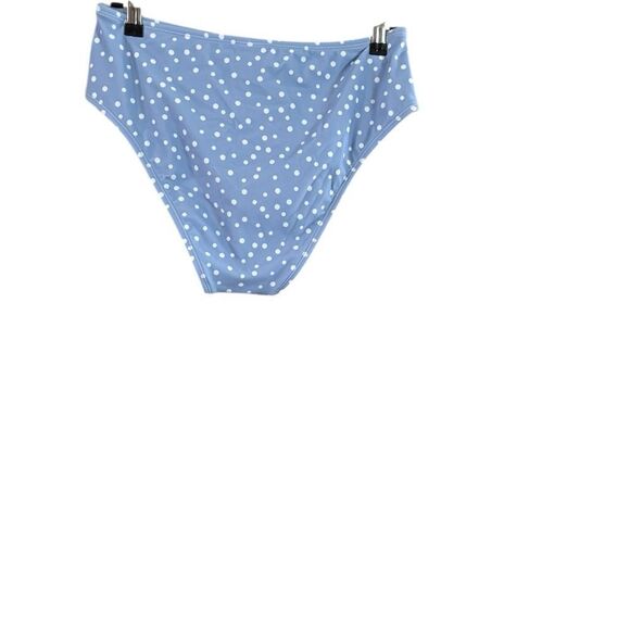NWT Xhilaration Large Blue White Polka Dot Bathing Suit Bottom - Picture 10 of 10